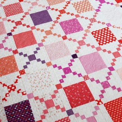Heartstrings Fat Eighth Quilt featured by Top US Quilting Blog: A Quilting Life