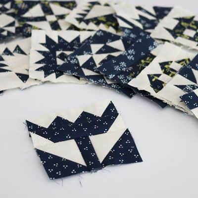 Sewcialites Block 24 {Free Pattern} featured by Top US Quilting Blog, A Quilting Life