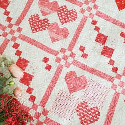 The Together Quilt: Stitch Pink 2021 featured by Top US Quilting Blog, A Quilting Life