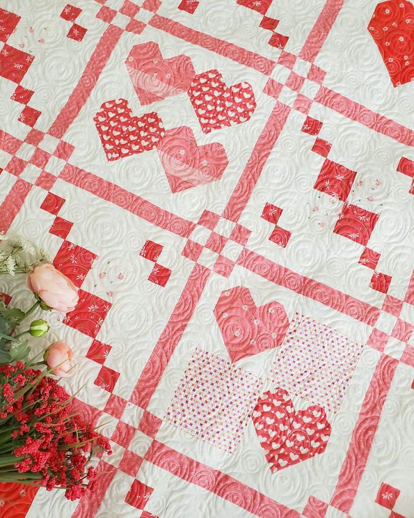 The Together Quilt: Stitch Pink 2021 featured by Top US Quilting Blog, A Quilting Life
