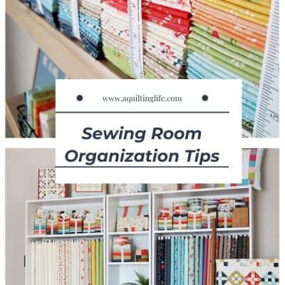 Sewing Room Organization: 5 Tips to Spring Clean featured by Top US Quilting Blog, A Quilting Life