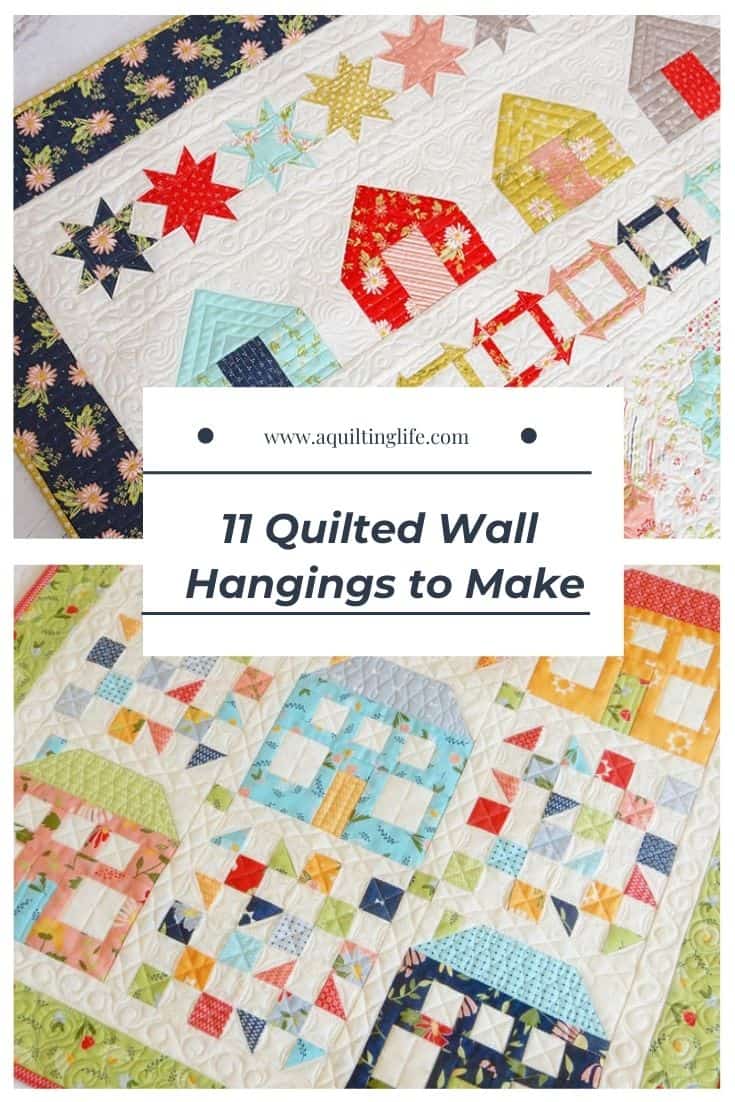 11 Quilted Wall Hangings to Make featured by Top US Quilting Blog, A Quilting Life