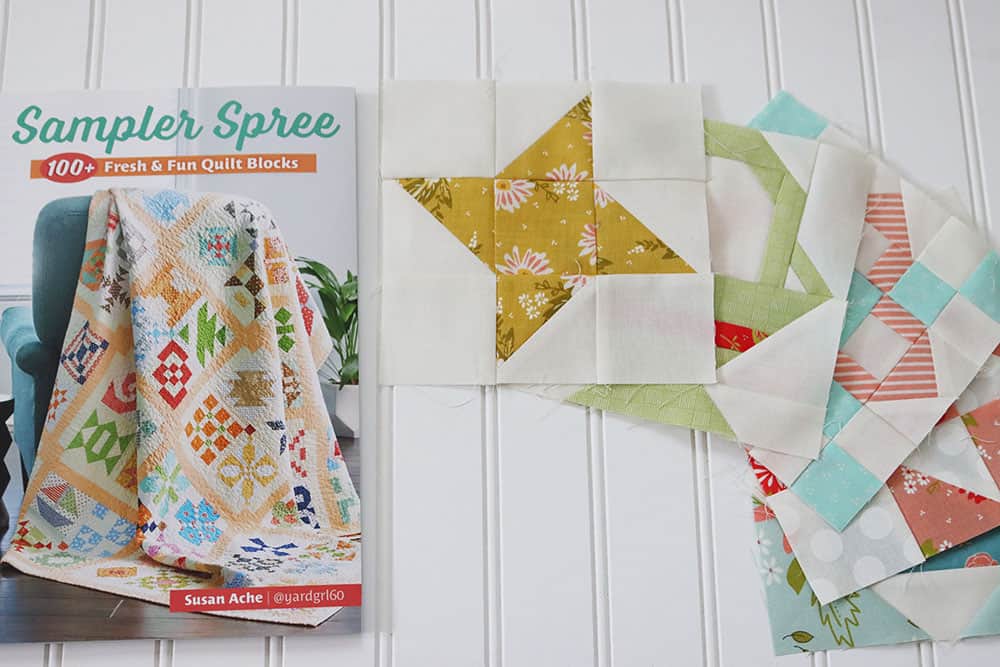 Sampler Spree Quilt Along Week One featured by Top US Quilting Blog, A Quilting Life