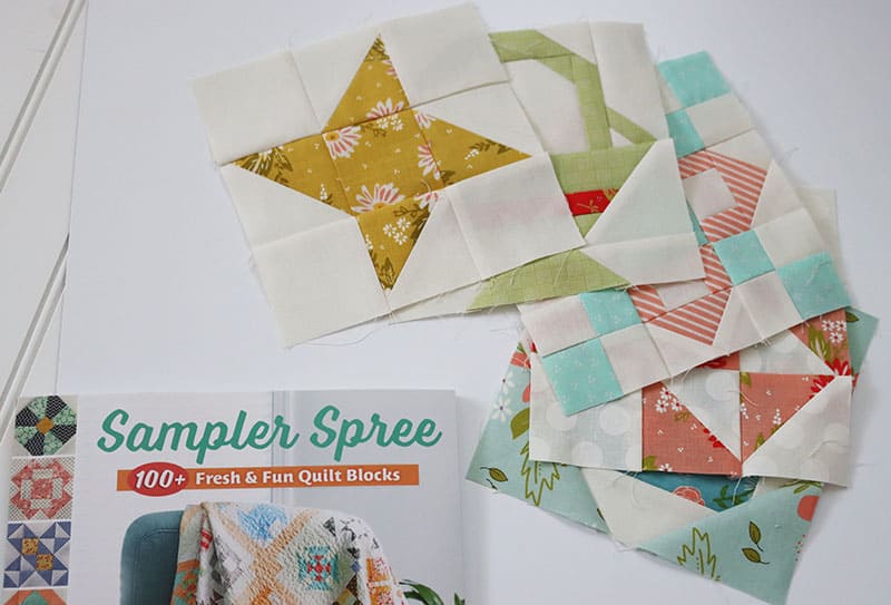 Sampler Spree Quilt Along Week One featured by Top US Quilt Blog, A Quilting Life