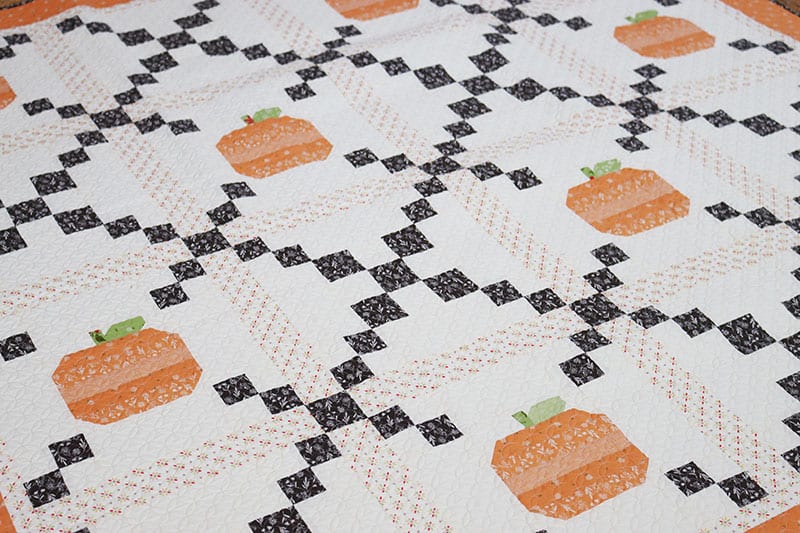 Pumpkin Patch Quilt Pattern featured by Top US Quilt Blog, A Quilting Life