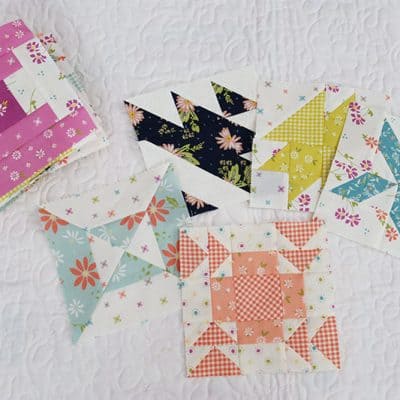 Sampler Spree Quilt Blocks + Village House Blocks featured by Top US Quilting Blog, A Quilting Life