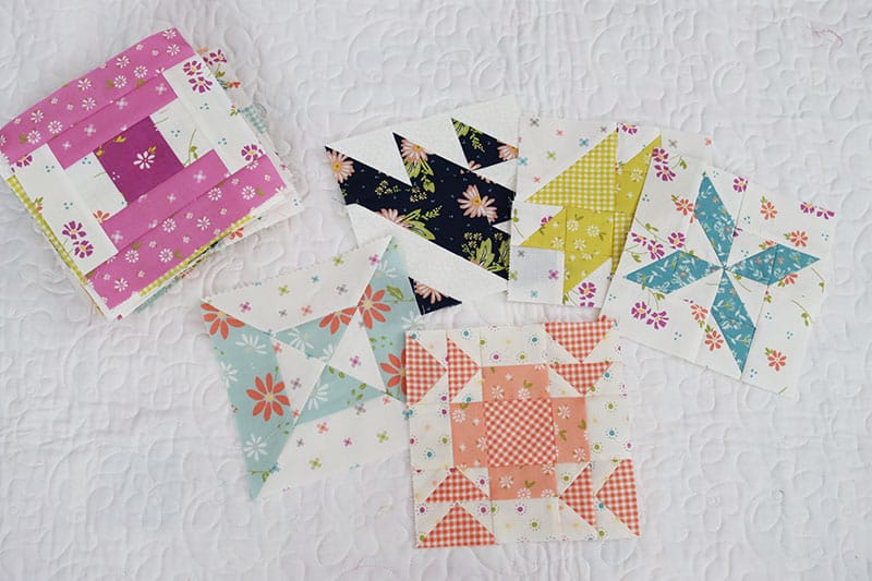 Sampler Spree Quilt Blocks + Village House Blocks featured by Top US Quilting Blog, A Quilting Life