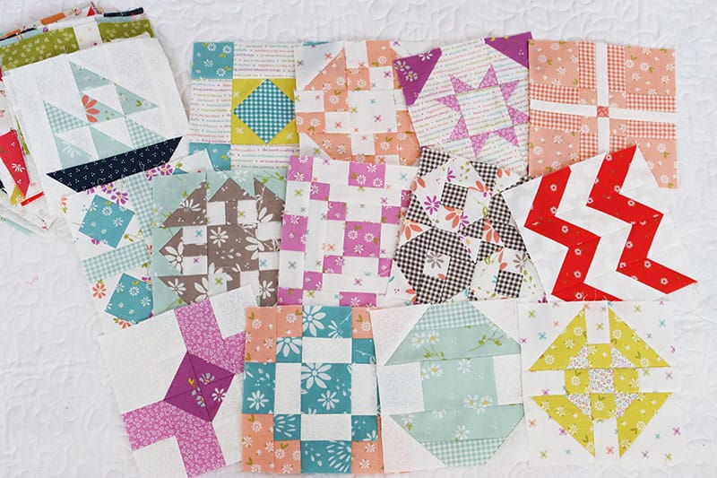 Sampler Spree Week 8 featured by Top US Quilt Blog. A Quilting Life.