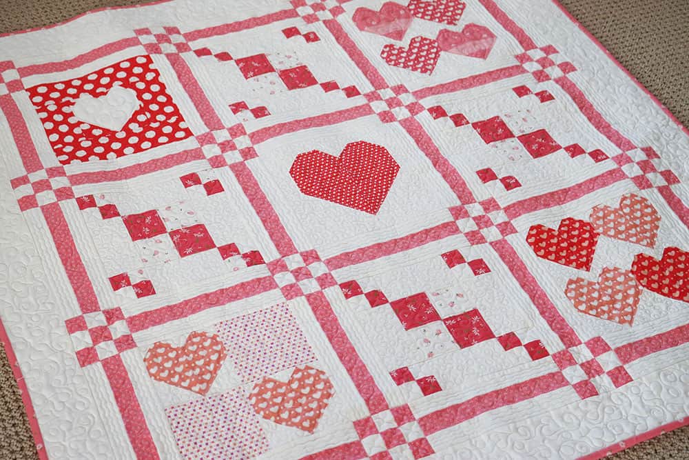 Stitch Pink Quilt Along Update + Wall Hanging featured by Top US Quilting Blog, A Quilting Life