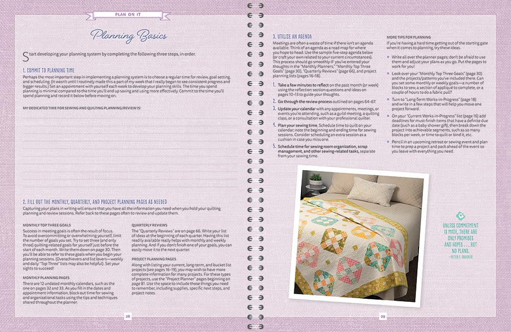 Quilting Life Planner and Workbook | Intro Part 2 featured by Top US Quilting Blog, A Quilting Life