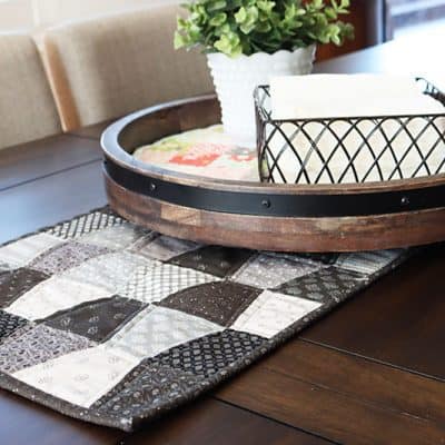 Scrappy Tumbler Table Runner featured by Top US Quilt Blog, A Quilting Life