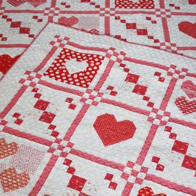 Stitch Pink Quilt Along Part 4 featured by Top US Quilt Blog, A Quilting Life