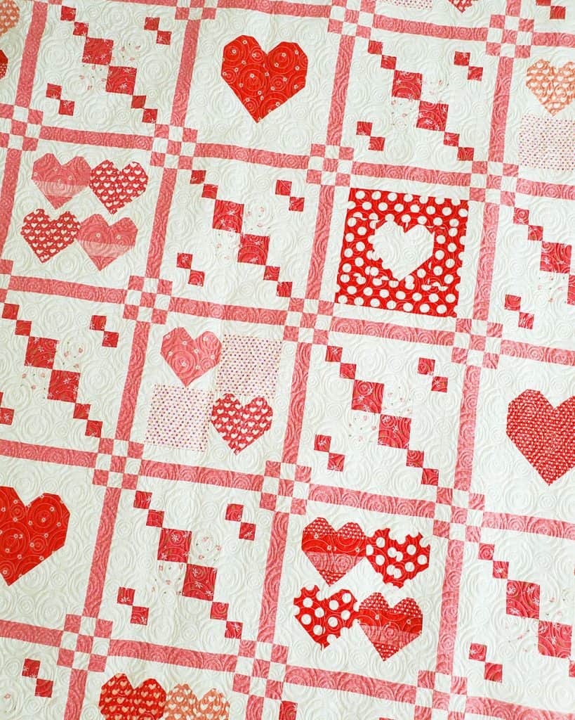 Stitch Pink Quilt Along Part 1 featured by Top US Quilt Blog, A Quilting Life