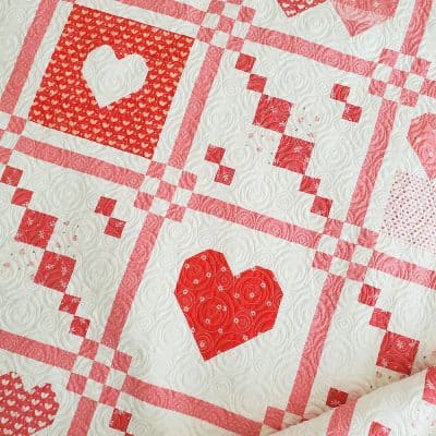 Stitch Pink Quilt Along Part 2 featured by Top US Quilt Blog, A Quilting Life