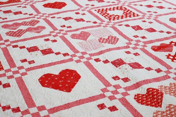 Stitch Pink Quilt Along Part 1 featured by Top US Quilt Blog, A Quilting Life