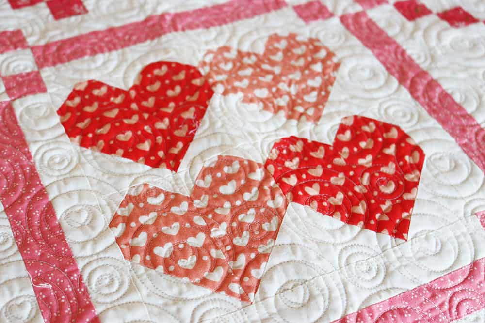 Stitch Pink Quilt Along Part 2 featured by Top US Quilt Blog, A Quilting Life