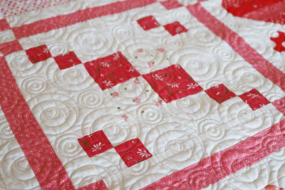 Stitch Pink Quilt Along Part 2 featured by Top US Quilt Blog, A Quilting Life