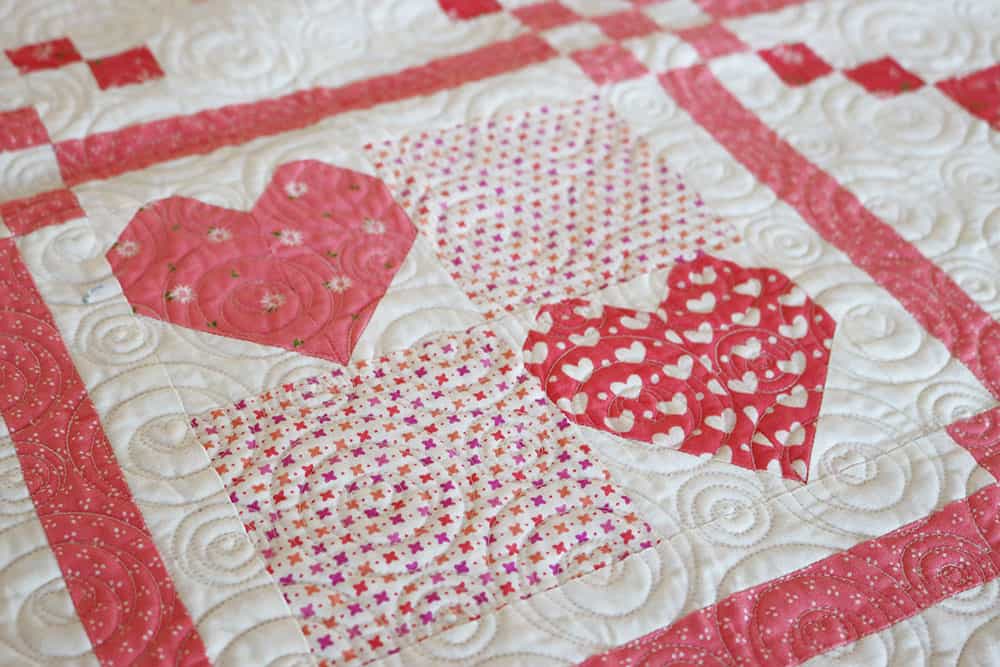Stitch Pink Quilt Along Part 2 featured by Top US Quilt Blog, A Quilting Life