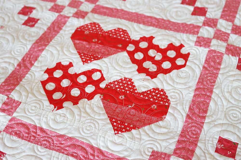 Stitch Pink Quilt Along Part 3 featured by Top US Quilt Blog, A Quilting Life