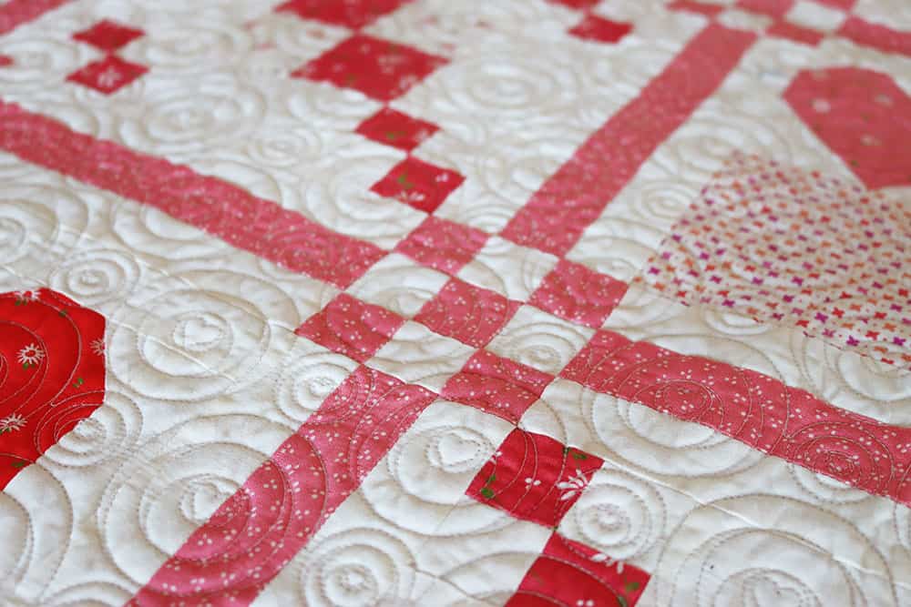 Stitch Pink Quilt Along Part 4 featured by Top US Quilt Blog, A Quilting Life