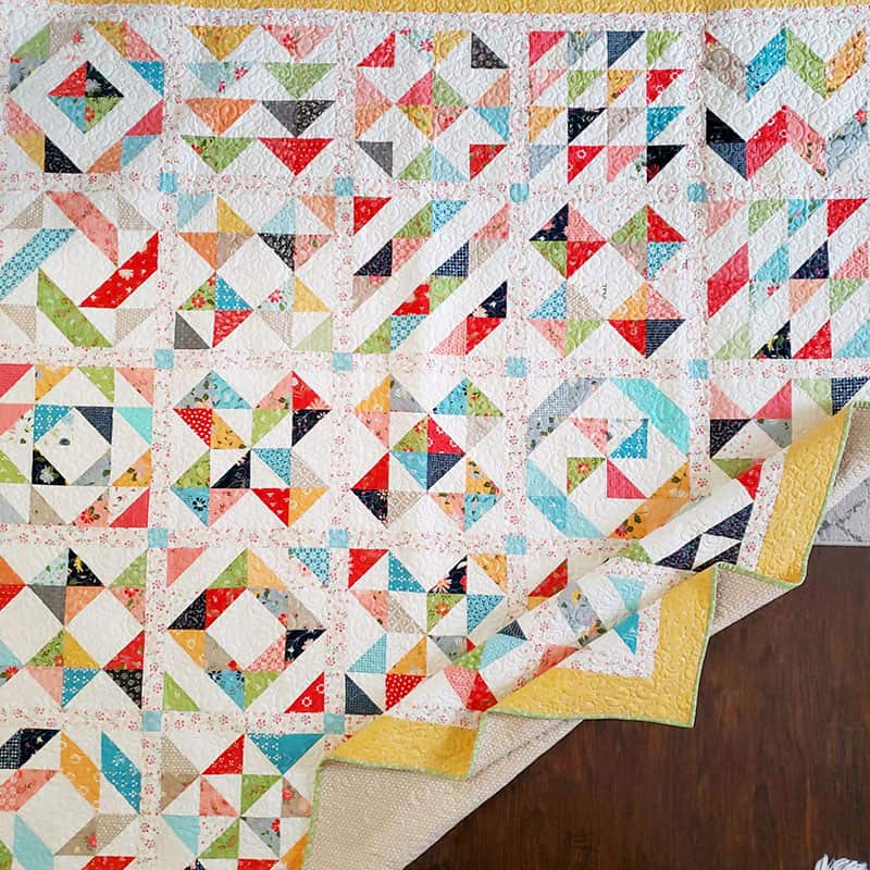 Quilt Block of the Month 2022 Fabric Requirements featured by Top US Quilt Blog, A Quilting Life