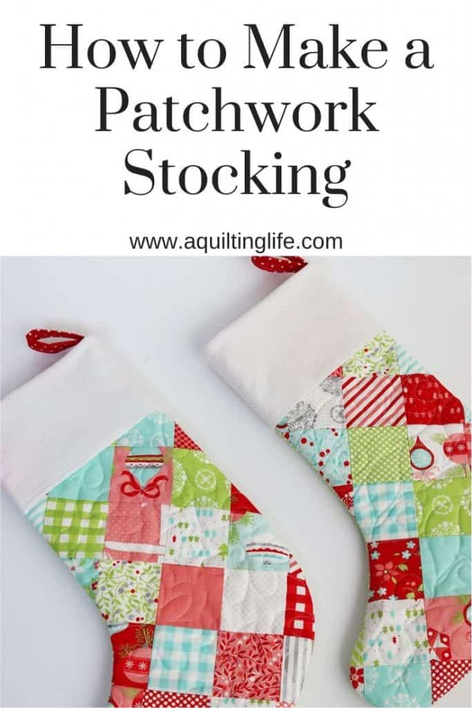 How to Sew a Patchwork Christmas Stocking featured by Top US Quilt Blog, A Quilting Life