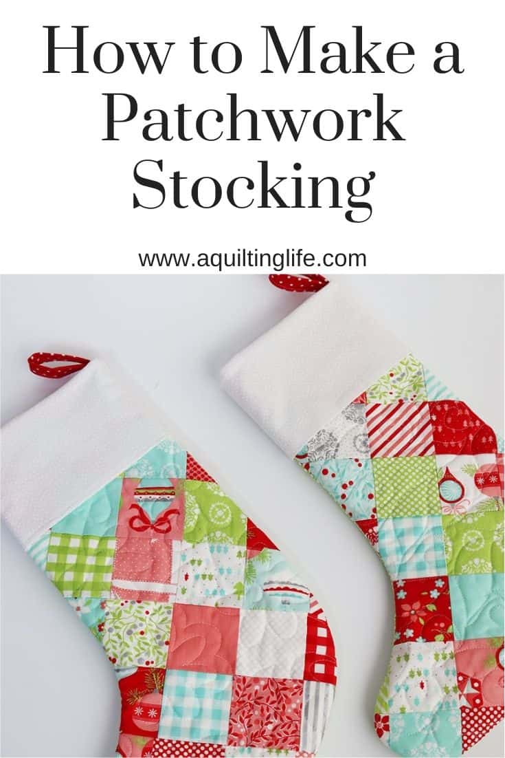 How to Sew a Patchwork Christmas Stocking featured by Top US Quilt Blog, A Quilting Life