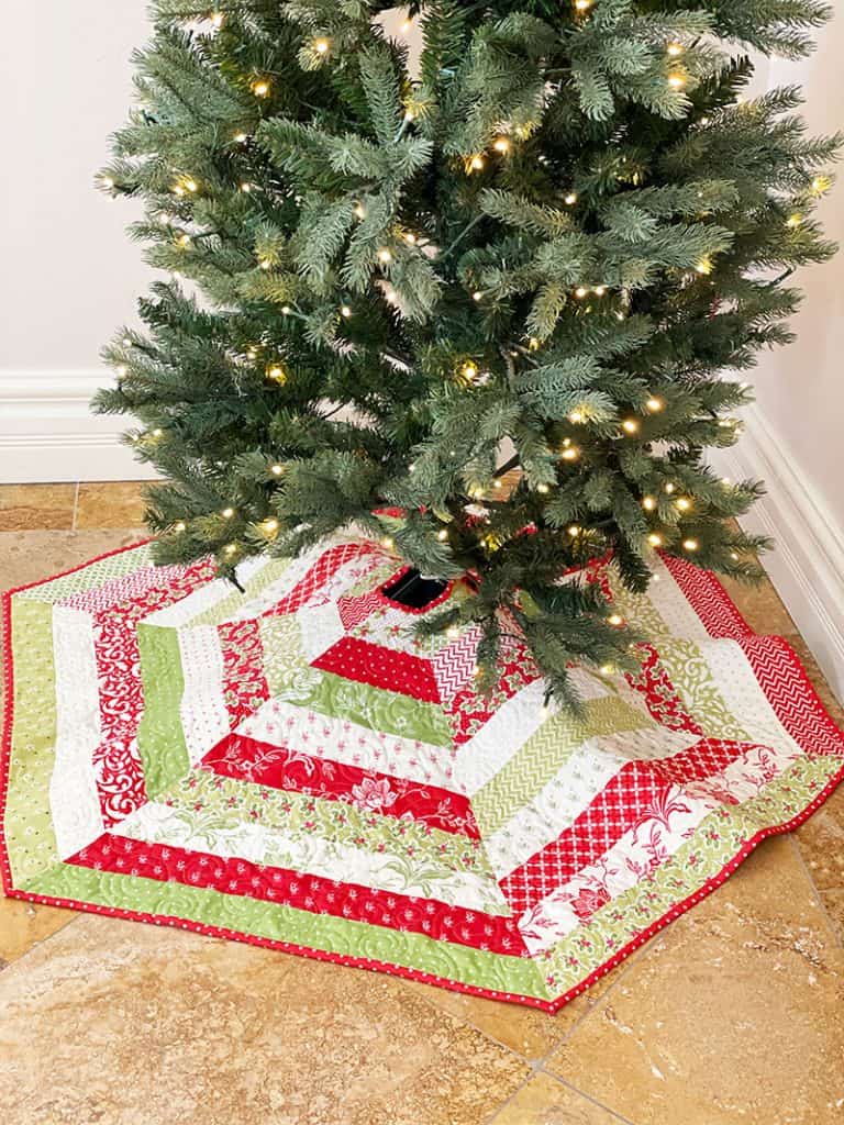 Favorite Handmade Tree Skirts featured by Top US Quilting Blog, A Quilting Life
