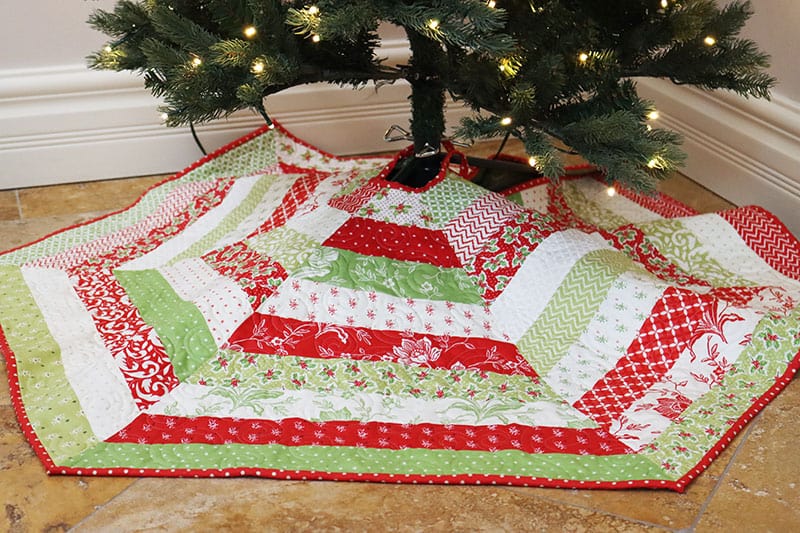 Favorite Handmade Tree Skirts featured by Top US Quilt Blog, A Quilting Life