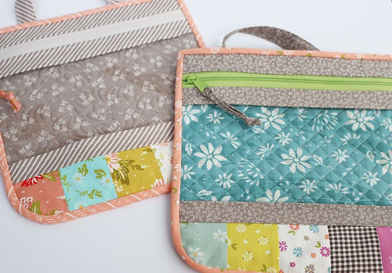 Patchwork Project Bag Tutorial featured by Top US Quilt Blog, A Quilting Life