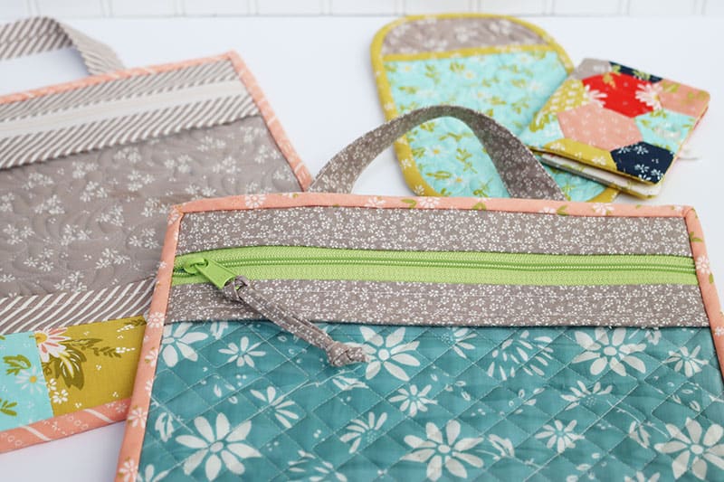 Patchwork Project Bag Tutorial featured by Top US Quilt Blog, A Quilting Life