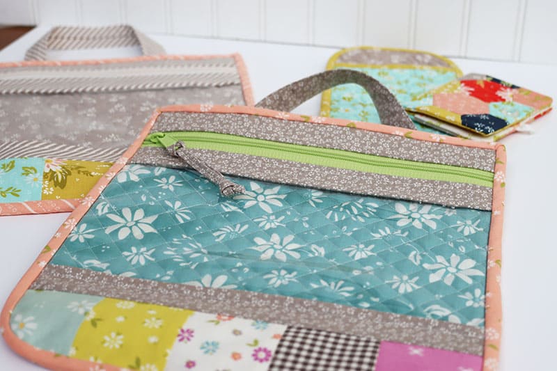 Patchwork Project Bag Tutorial featured by Top US Quilt Blog, A Quilting Life