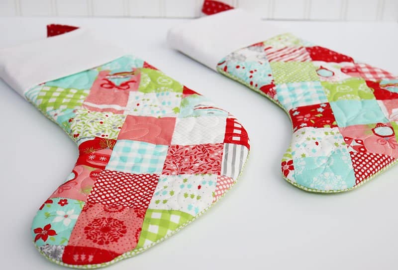 How to Sew a Patchwork Christmas Stocking featured by Top US Quilt Blog, A Quilting Life