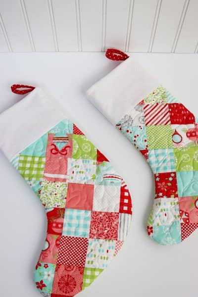 How to Sew a Patchwork Christmas Stocking featured by Top US Quilt Blog, A Quilting Life