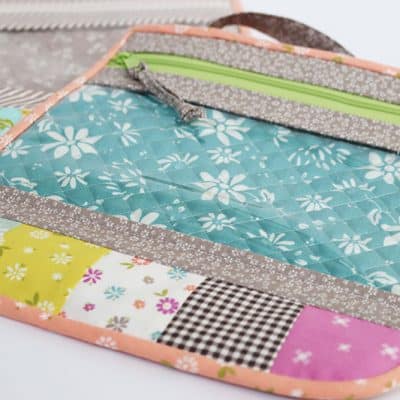 Patchwork Project Bag Tutorial featured by Top US Quilt Blog, A Quilting Life