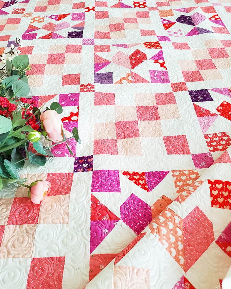 Easy Heart Quilt Projects featured by Top US Quilt Blog, A Quilting Life