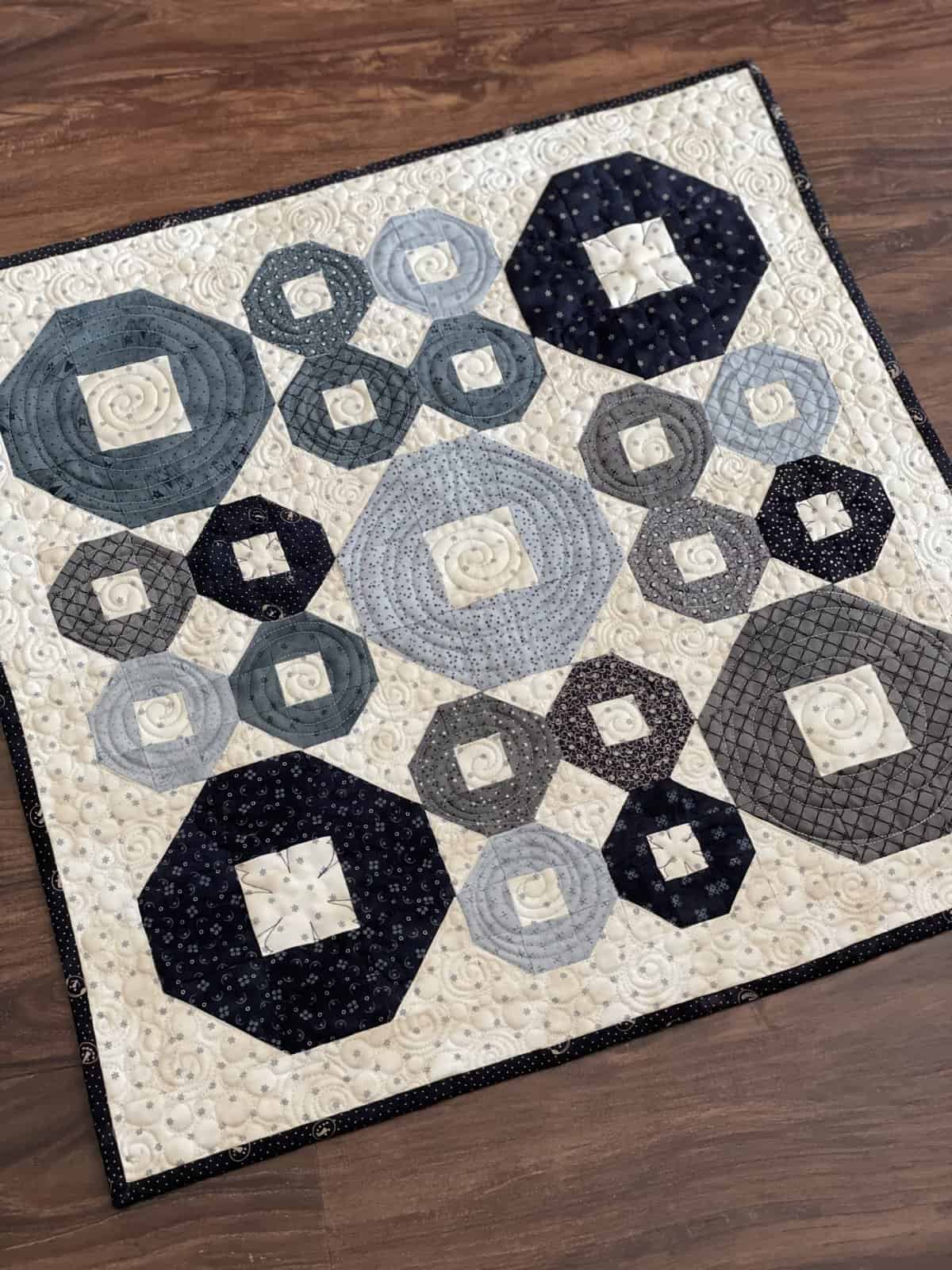 Mini Snowballs Quilt by A Quilting Life
