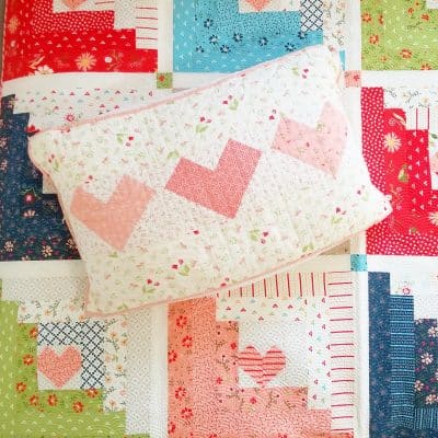 Easy Heart Quilt Patterns & Projects featured by Top US Quilt Blog, A Quilting Life