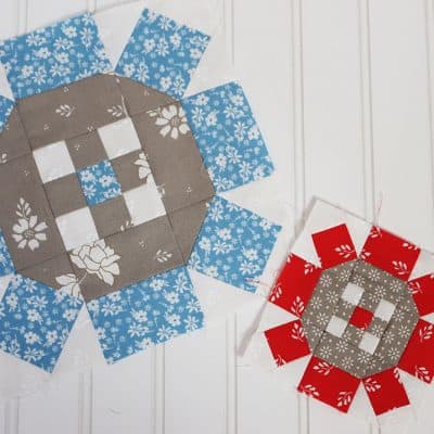 Moda Blockheads 4 Block 1 featured by Top US Quilt Blog, A Quilting Life