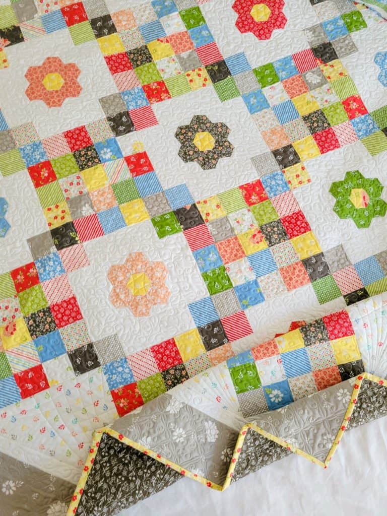 Emma's Garden Quilt | New Pattern featured by Top US Quilt Blog, A Quilting Life