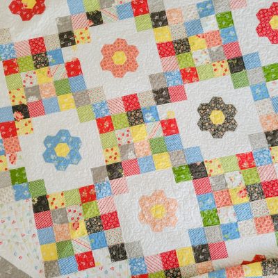 Emma's Garden Quilt | New Pattern featured by Top US Quilt Blog, A Quilting Life