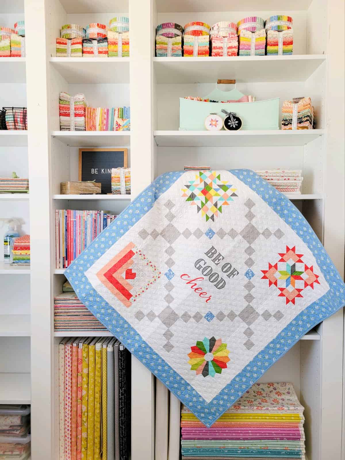 Pot Luck Quilt Pattern featured by Top US Quilt Blog, A Quilting Life