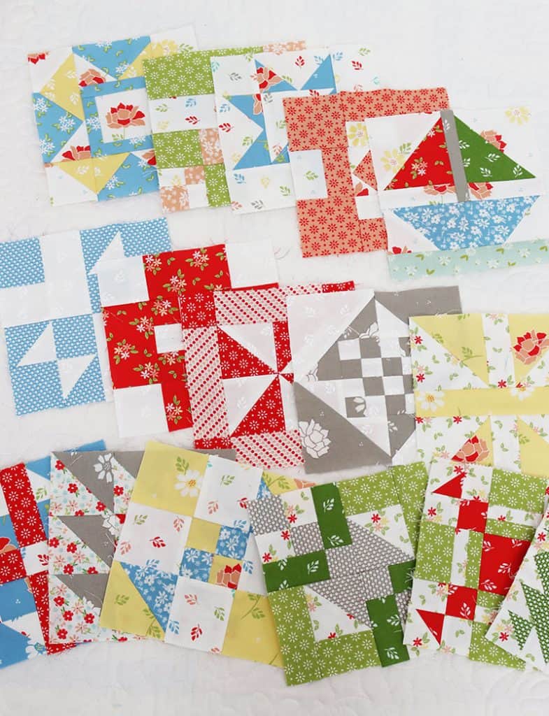 Sampler Spree Quilt Blocks March 2022 Update featured by Top US Quilt Blog, A Quilting Life