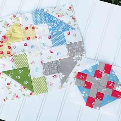 Moda Blockheads 4 Block 2 featured by Top US Quilt Blog, A Quilting Life