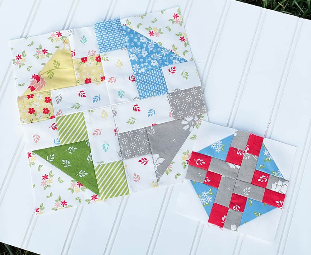 Moda Blockheads 4 Block 2 featured by Top US Quilt Blog, A Quilting Life