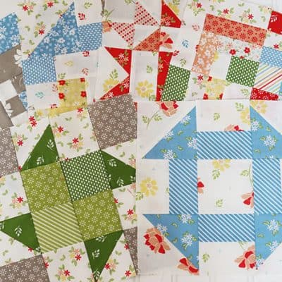 Moda Blockheads 4 Block 5 featured by Top US Quilt Blog, A Quilting Life