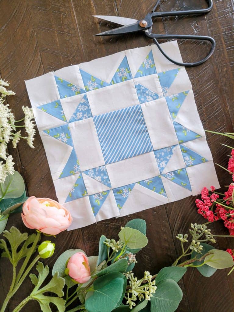 Moda Blockheads 4 Block 3 featured by Top US Quilt Blog, A Quilting Life