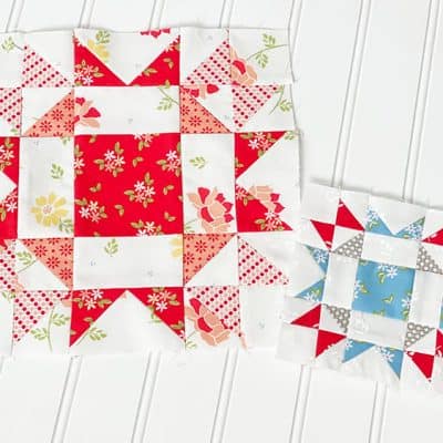 Moda Blockheads 4 Block 3 featured by Top US Quilt Blog, A Quilting Life