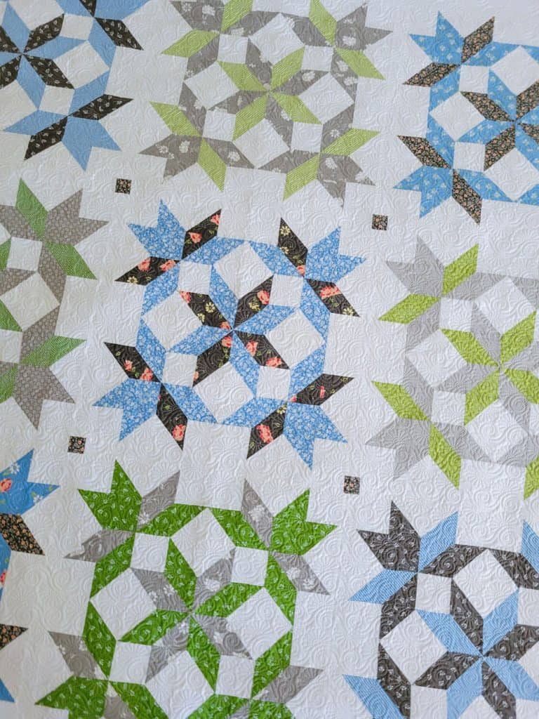 Summer Sky Fat Quarter Quilt featured by Top US Quilt Blog, A Quilting Life