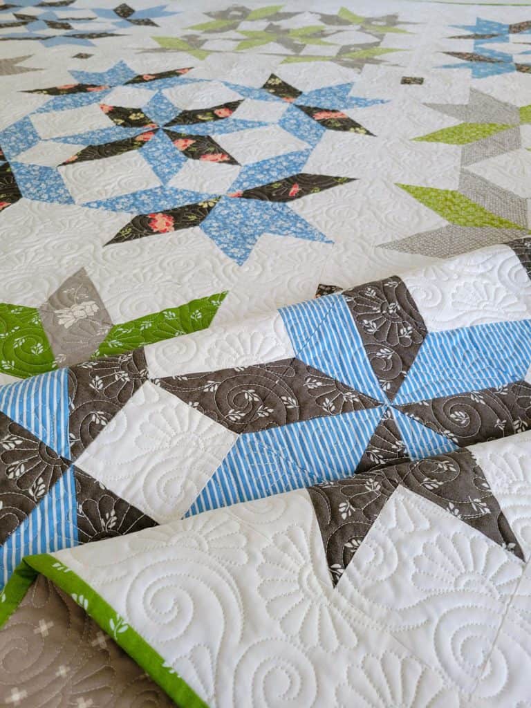 Summer Sky Fat Quarter Quilt featured by Top US Quilt Blog, A Quilting Life